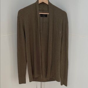 Men’s All Saints Merino Open Cardigan. Size Small